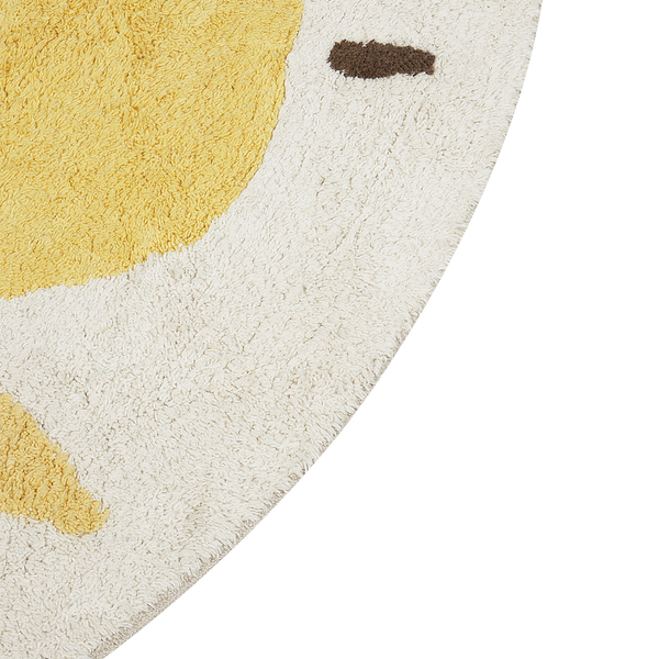 Kinderteppich MAWAND Beige ø 140 cm Baumwolle