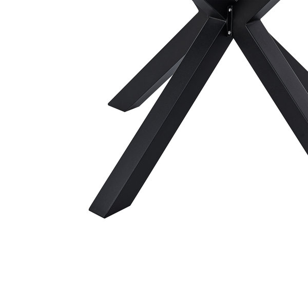 Gartenmöbel Set 4-Sitzer MALETTO/GROSSETO Polyrattan Schwarz
