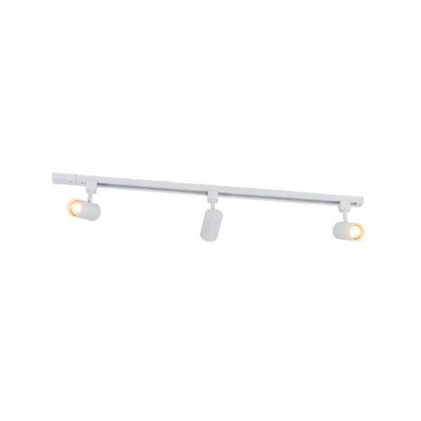Smartes Schienensystem weiß 1-phasig 3 Lichter inkl. Wifi GU10 - Jeana