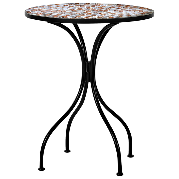 Blühende Beetbepflanzung mit verschiedenen Pflanzenarten im Garten