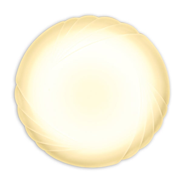 Runde Deckenleuchte mit geschwungenem Design