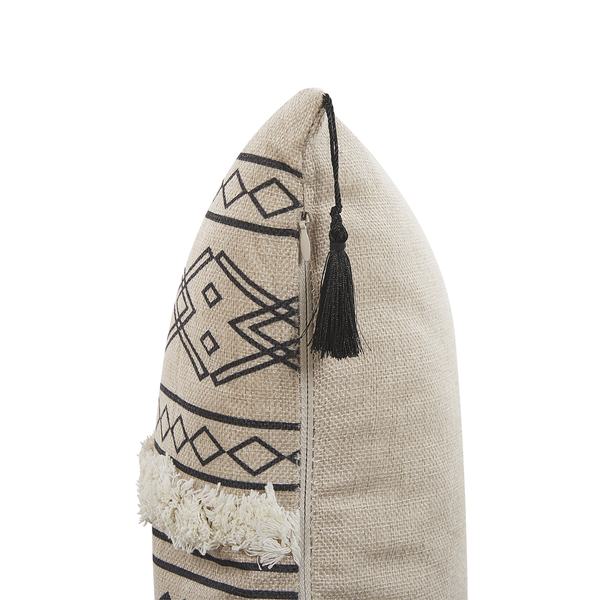 Dekokissen 2er Set PULMONARIA 30 x 50 cm Beige Geometrisches Muster