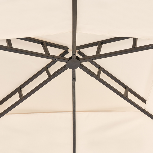 Pavillon NARO Metall 240 cm 148 cm Beige