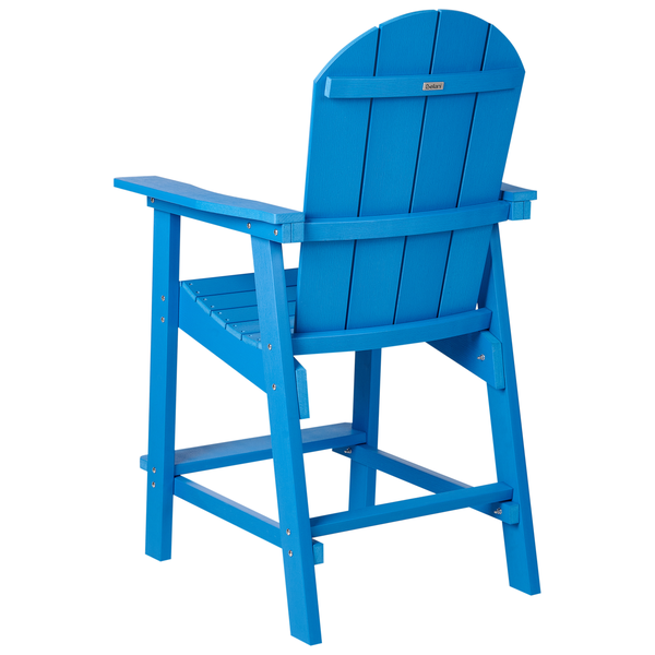 Garten-Barstuhl ADIRONDACK Kunststoff Blau