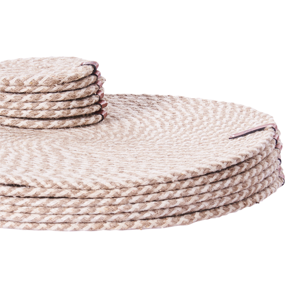 Tischset mit Untersetzern 12-teilig PIPTURUS Naturfarben Jute