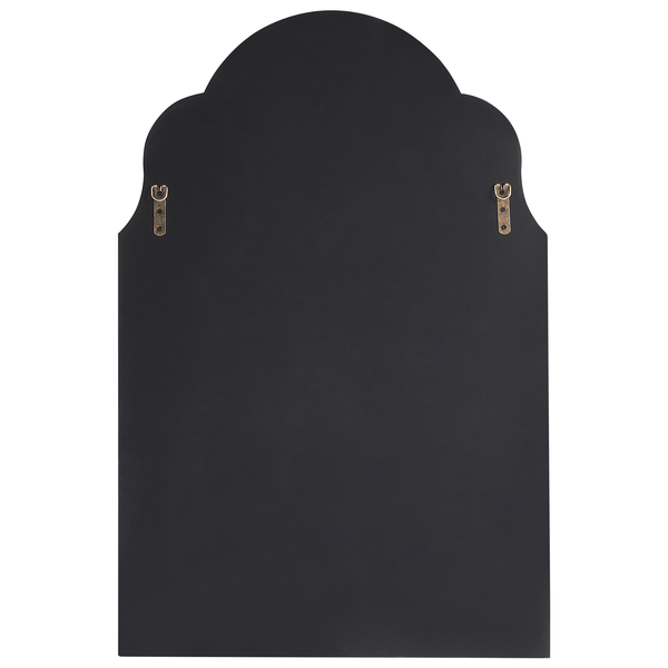 Rückseite eines Spiegels im Bogenstil mit Aufhängern