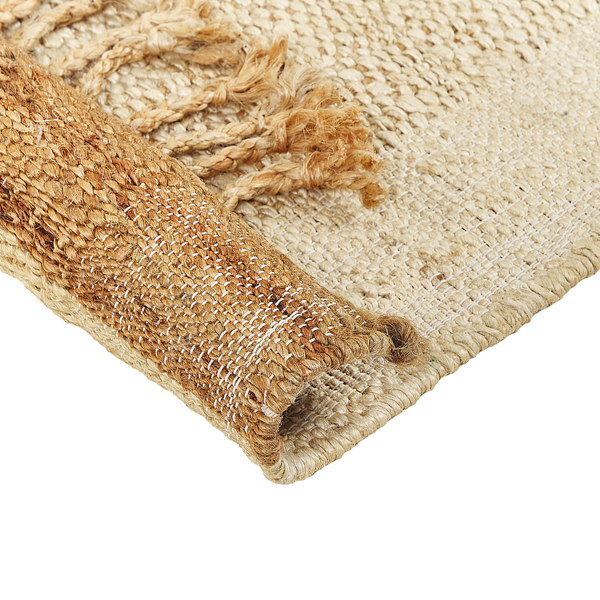 Teppich DEDEMLI Beige 80 x 150 cm Jute