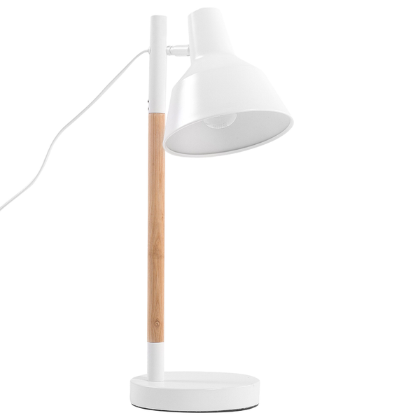 Schreibtischlampe ALDAN verstellbar Metall Weiß