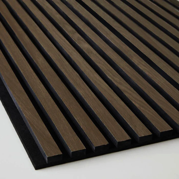 2er-Set Akustikpaneele / Wandpaneele aus Holzfunier und Filz | Walnuss Comfort 244 x 60 cm | myHarry