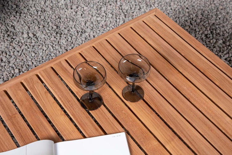 Amlan Gartentisch 70x110cm natur. 70 X 110 X 40 cm