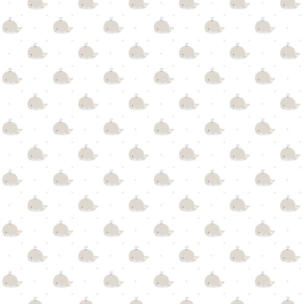 Dekoratives Kinderzimmer mit Kuscheltieren, Holzleiter und Tapete