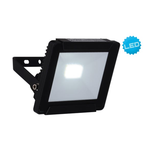 LED-Außenleuchte RADIA 10W , aus Metall und Glas in Schwarz, mit integrierter LED
