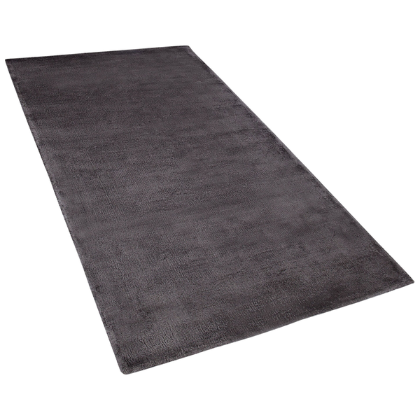 Teppich Viskose dunkelgrau 80 x 150 cm GESI II