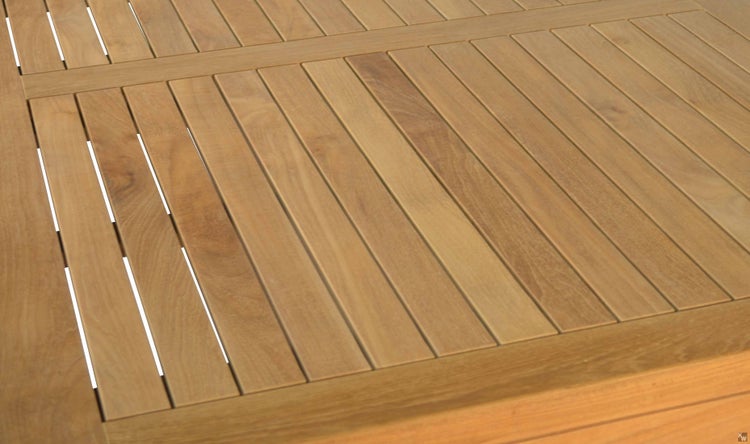 Teak Gartentisch 220 x 100 cm modern premium und wetterfest