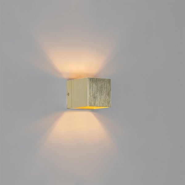 Moderne Wandleuchte Gold mit Lichteffekt - Transfer