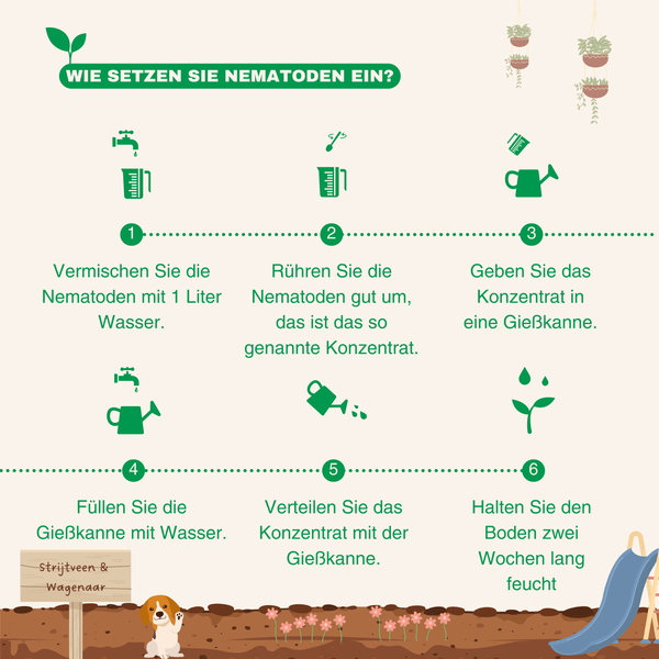 Strijtveen & Wagenaar Nematoden gegen Schnakenlarven 100m²
