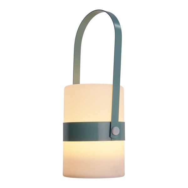 LED Dekoleuchte Neo mint, Deko, Tischlampe aus Metall und Kunststoff, grün, mit fest verbauten LEDs, für Esszimmer, Wohnzimmer, Balkon und Terrasse, 28 cm hoch