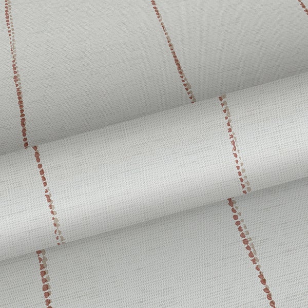 Sanders und Sanders Tapete gemalte Streifen Terrakotta und Weiß - 53 cm x 10,05 m - 640764