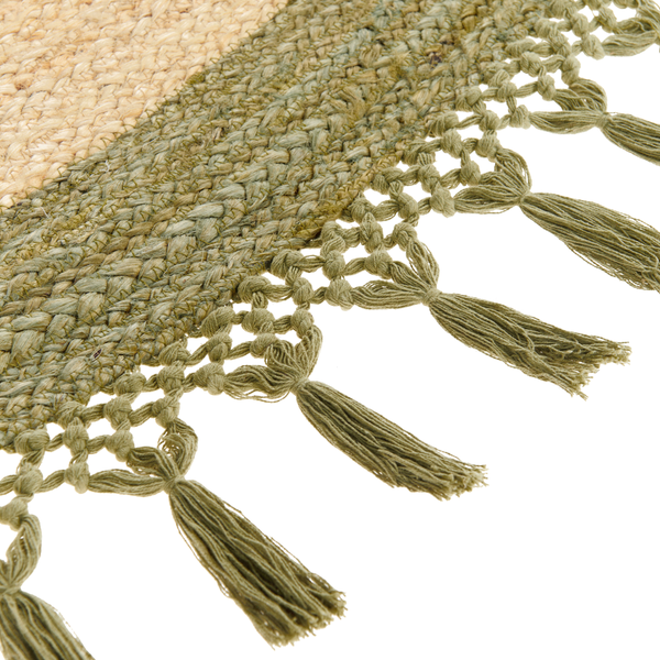 Teppich MARTS ø 200 cm Jute Grün