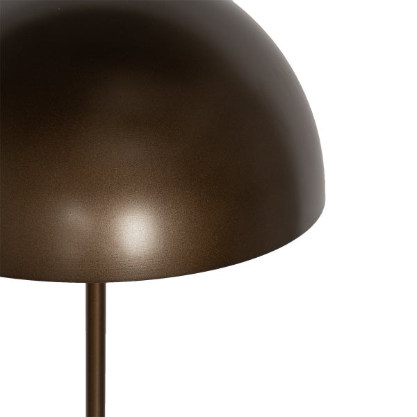 QAZQA - Modern AußenStehleuchte I Stehlampe I Standleuchte I Lampe I Leuchte dunkelbronze wiederaufladbar 3-stufig dimmbar - Keira Touch-funktion Dimmer I Dimmbar I Außenbeleuchtung - Kunststoff Rund