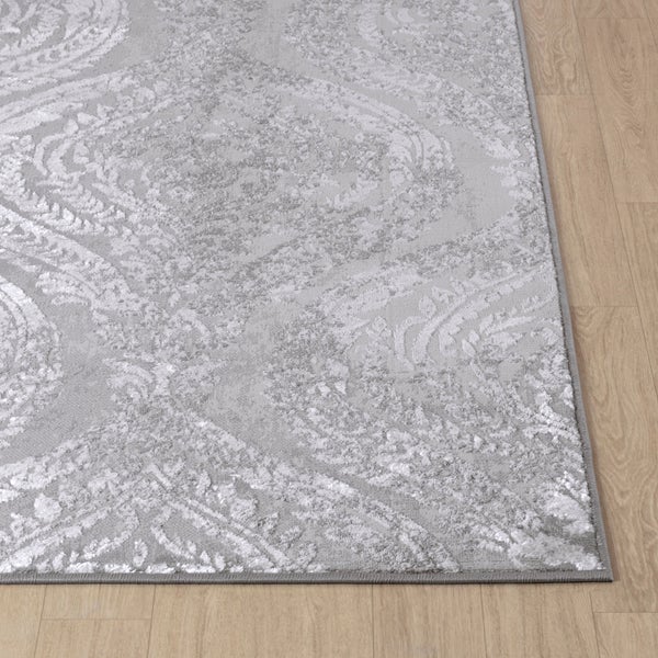 Vintage Orientalischer Teppich Weiß/Grau 160x213 cm INGRID