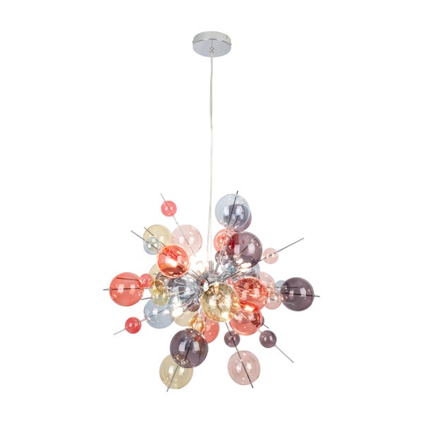 Dekorative Hängeleuchte mit Glaskugeln für den Innenbereich