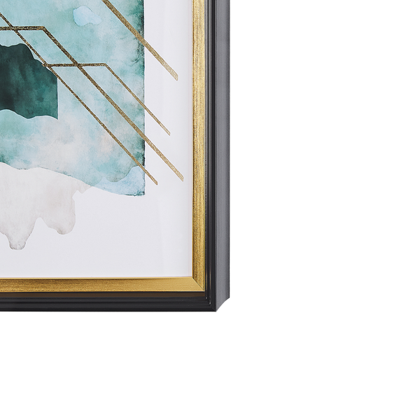 Wandbild mit abstraktem Motiv und Rahmen