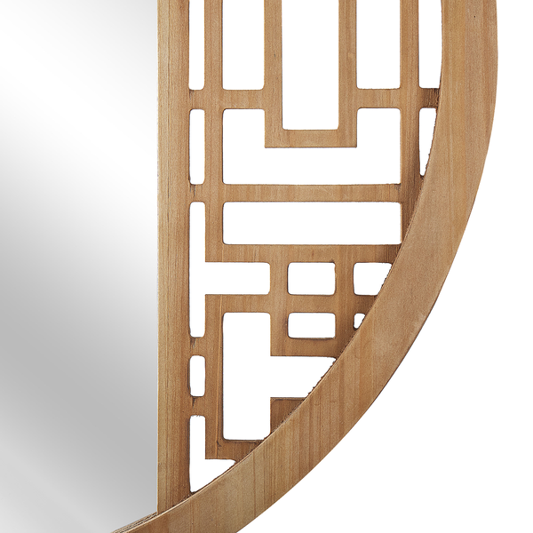 Wandspiegel FIRMINY 60 cm 60 cm Holz Naturfarben