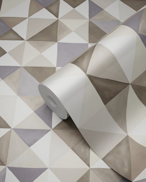 Origin Wallcoverings Tapete kubistisches Muster Braun und Beige - 53 cm x 10.05 m - 346909