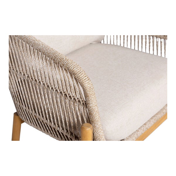 Terracina Lounge-Stuhl inkl. Kissen braun, beige. 86 X 79 X 72 cm