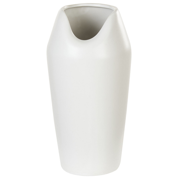 Dekovase APAMEA Steinzeug 33 cm Weiß