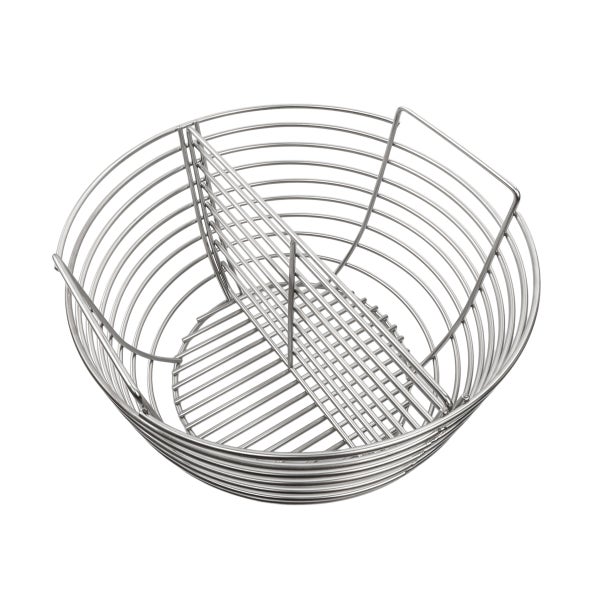 Grillkorb aus Metall mit Trenneinsatz