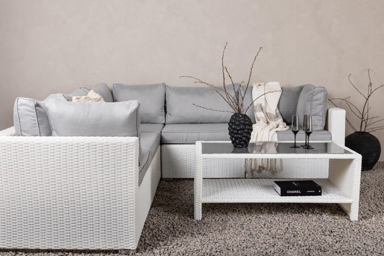 Amazon Loungeset 2 Teile grau,weiß. 1 X 1 X 1 cm