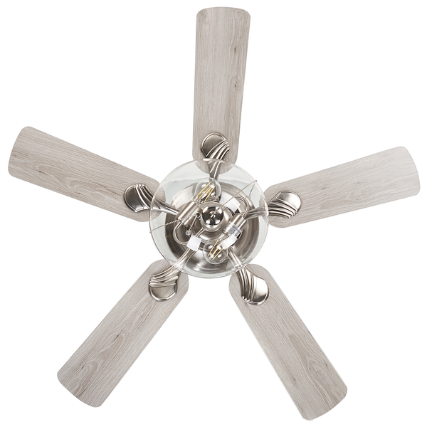 Deckenventilator mit Licht SIRAMA Silber