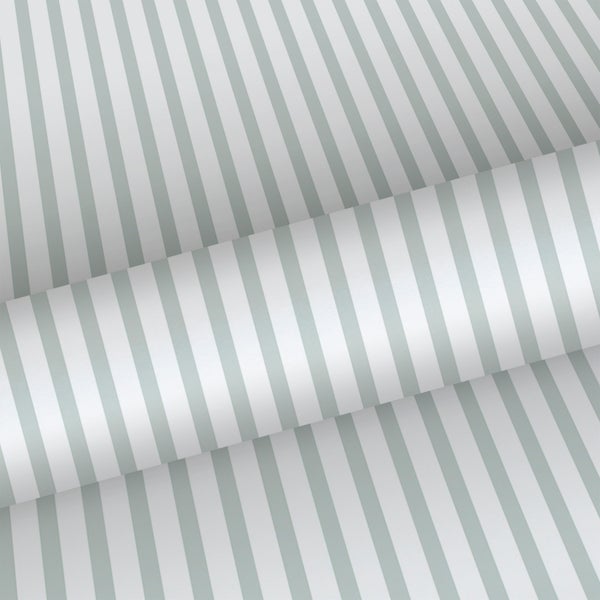 Sanders und Sanders Tapete Streifen Graugrün und Weiß - 53 cm x 10 m - 640312