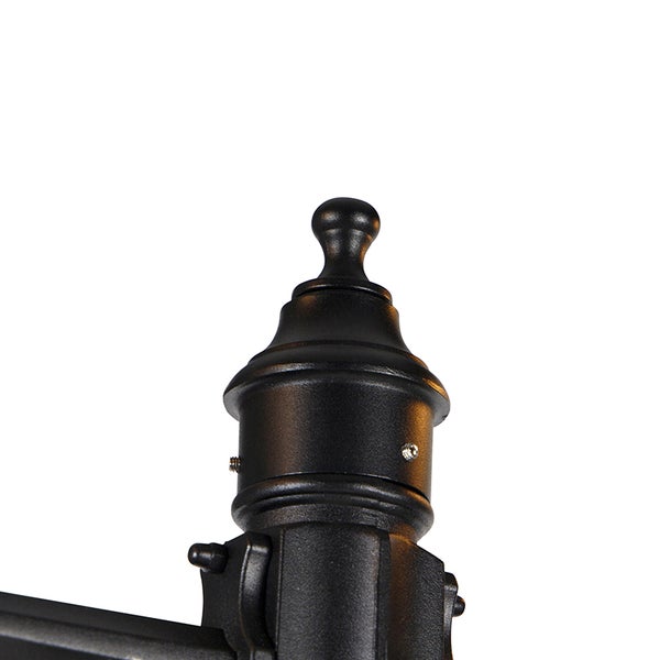 Außenlaterne schwarz 220 cm 2-flammig IP44 - Havanna