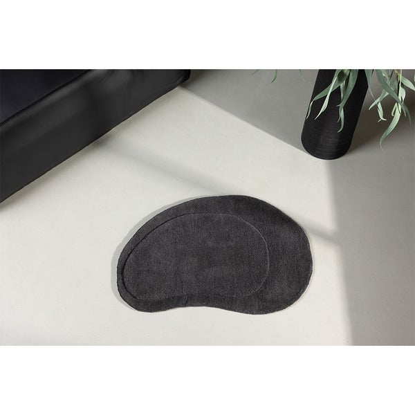 Sten Badematte 75x50cm dunkel grau. 50 X 75 X 2 cm