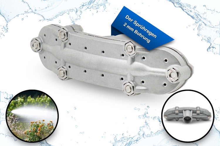 Sprühregner mit 2 Millimeter Bohrung für Gartenbewässerung