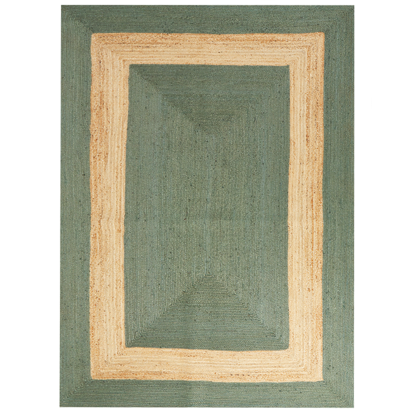 Teppich KARAKUYU 300 x 400 cm Jute Grün
