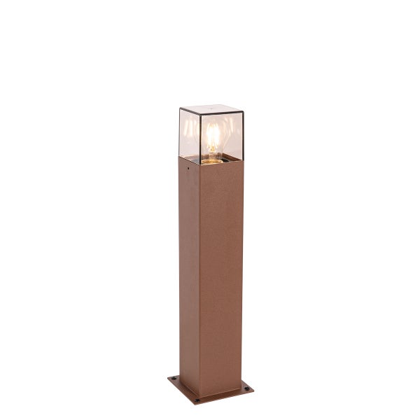 Industrielle Stehleuchte für den Außenbereich, rostbraun, 50 cm, IP44 – Dänemark