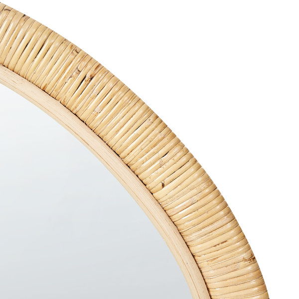 Wandspiegel ZAATARI 50 cm 60 cm Rattan Naturfarben