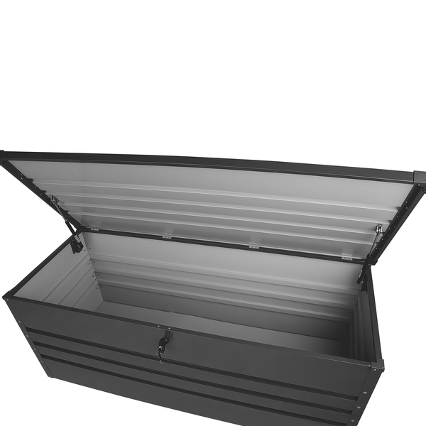 Aufbewahrungsbox CEBROSA Metall 165 cm 70 cm Graphitgrau