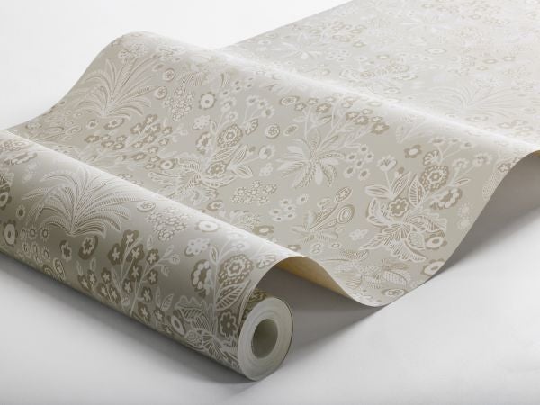 Borastapeter Tapete Blumen Beige - 53 cm x 10.05 m - 662580