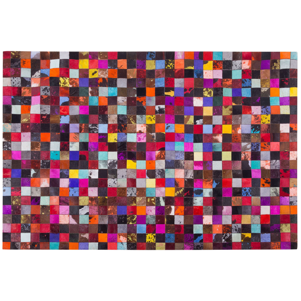 Teppich Kuhfell bunt 200 x 300 cm Patchwork ENNE
