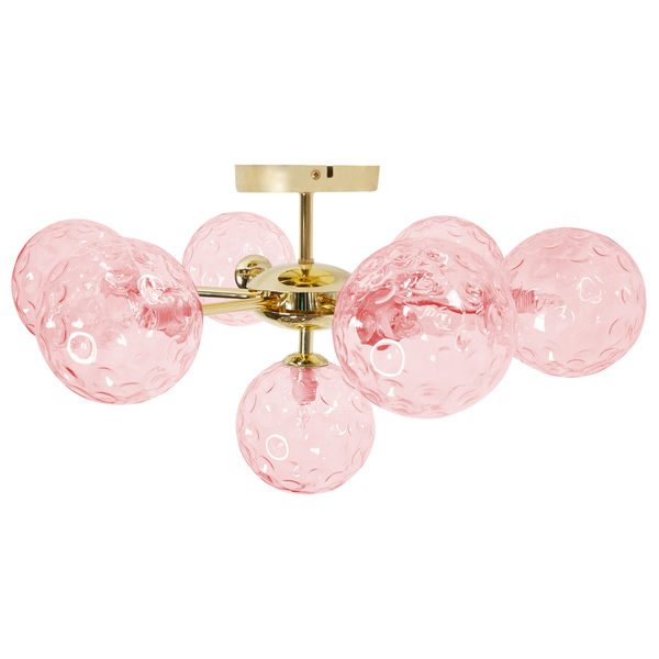Deckenlampe ANADYR Glas Rosa