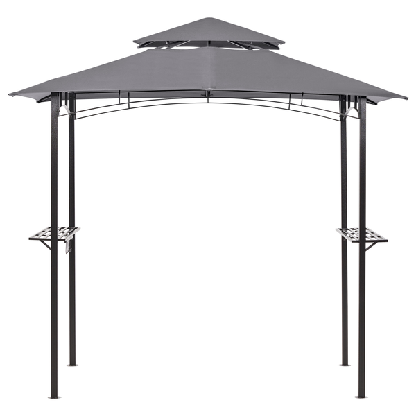 Pavillon NARO Metall 240 cm 148 cm Grau