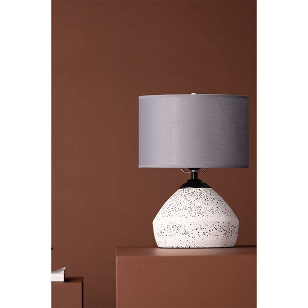 Sisteron Beleuchtung Tischlampe 28x28x36cm Weiß. 28 X 28 X 36 cm