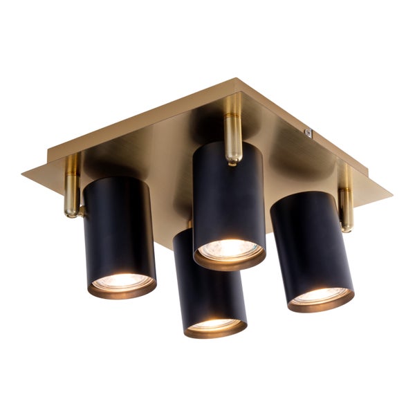 Deckenleuchte mit vier Strahlern