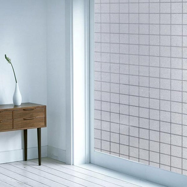 Simple Fix Fensterfolie - 30 x 200 cm - Sichtschutzfolie Fenster Folie, Isolierfolie - Fensterfolie Blickdicht Selbsthaftend - Diamantdruck