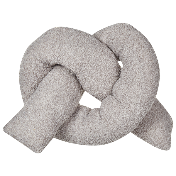 Dekokissen 2er Set GLADIOLUS Bouclé 172 x 14 cm Grau Ohne Muster